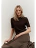 More & More Struktur-Pullover in espresso brown