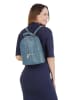 Samantha Look Rucksack echt Leder in hellblau