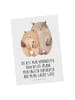 Mr. & Mrs. Panda Postkarte Bären Liebe mit Spruch in Weiß