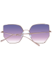 Ana Hickmann Frauen Sonnenbrille Schmetterling Rose Gold