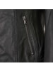 7eleven Lederjacke Lammnappa in Schwarz