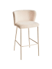 Beliani 2er-Set Barhocker MINA II in Beige