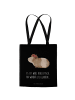 Mr. & Mrs. Panda Tote Bag Meerschweinchen Weisheit mit Spruch in Schwarz