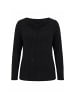 Ulla Popken Langarmshirt in schwarz