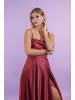 LAONA Abendkleid Satin Elegance Dress in Dusty Red