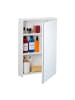 relaxdays Spiegelschrank in Weiß - (B)40 x (H)60,5 x (T)12 cm