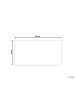 Beliani Geflochtener Teppich HAVRAN in Schwarz/Beige - (W) 80 x (H) 1,5 x (L) 150 cm
