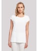 F4NT4STIC Extended Shoulder T-Shirt Discover the world in weiß