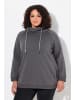 Ulla Popken Sweatshirt in graphitgrau