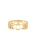 Elli Ring 925 Sterling Silber Astro, Halbmond in Gold