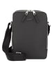 Lacoste Chantaco Umhängetasche Leder 17 cm in noir