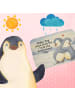 Mr. & Mrs. Panda Badteppich Pinguine Kuscheln Design mit Spruch in Weiß