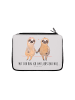 Mr. & Mrs. Panda Federmäppchen Faultier Pärchen mit Spruch in Grau Pastell