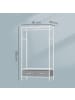 SONGMICS Garderobe Dalten in Weiß - (B)90 x (H)180 x (T)40 cm