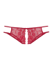 PETITE FLEUR GOLD Slip-Ouvert in rot