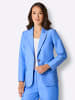 creation L Seiden-Mix-Blazer in himmelblau