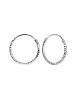 Alexander York Ohrringe - Creolen Diamantschliff (1,2 x 16 mm) in 925 Silber - 2-tlg. in silber