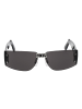 GCDS Unisex Sonnenbrillen Rechteck Schwarz