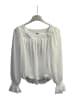Vero Moda VMTILLY LS SQUARE NECK TOP JRS GA in Snow White