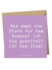 Mr. & Mrs. Panda Deluxe Karte Spruch Pferderennen Erfolg mit Spruch in Lavendeltraum