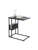 relaxdays Beistelltisch in Schwarz - (B)55 x (H)60 x (T)36 cm