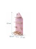 relaxdays Toniebox Regal "Haus" in Rosa - (B)28 x (H)43 x (T)17 cm