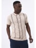 Felix Hardy Hemd Kurzarm Gestreift in Beige