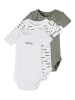 name it Unisex kurzarm Baby Bodys Kroko Agave Green 62