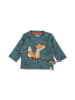 Sigikid Langarmshirt Wild Fox in Ozeangrün