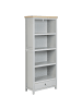 Beliani Bücherregal CLIO in Grau/Silber/Braun - (W) 72 x (H) 180 x (L) 35 cm