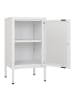 ebuy24 Vitrinenschrank Dalby Weiß 38 x 35 cm