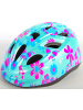 Volare Kinder-Fahrradhelm XS in Grün mit Rosa Blumen 47-51 cm 3 Jahre