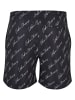 Urban Classics Badeshorts in blackscriptlogo