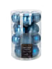 Home&Styling Collection Glas-Weihnachtskugeln, 16 Stück in Blau, (B) 20,1 x (H) 29,8 x (L) 20,1 cm