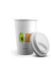 Mr. & Mrs. Panda Kaffeebecher To Go Avocado Toast ohne Spruch in Weiß