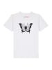 wat? Apparel T-Shirt Schmetterling in Weiß