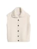Marc O'Polo Ärmelloser Cardigan slim in Light Stone Melange