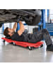 relaxdays Rollbrett Werkstatt in Rot - (B)48 x (H)12 x (T)102 cm