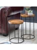 KADIMA DESIGN Design Satztisch WL5.661 Metall Beistelltisch 2er Set Klein,