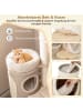 COSTWAY Kratzbaum Katzenbaum 5 Ebenen 154cm in Beige