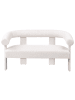 Beliani 2-Sitzer Sofa ILBRO in Weiß - (W) 138 x (H) 76 x (L) 68 cm