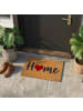 relaxdays Fußmatte "Home" in Mehrfarbig - 60 x 40 cm