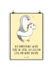 Mr. & Mrs. Panda Bild Sommerfarben mit Spruch in Gelb Pastell