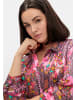 sheego Longbluse in pink gemustert
