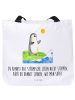 Mr. & Mrs. Panda Strandtasche Pinguin Surfer mit Spruch in Weiß