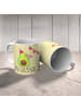 Mr. & Mrs. Panda Kindertasse Avocado Party mit Spruch in Gelb Pastell