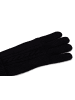 CASH-MERE.CH Bio Handschuhe mit Zopfmuster in Schwarz