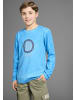 Delmao Langarmshirt in türkis