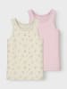 name it Unterhemden 2er Pack NMFTANK TOP 2P FLOWER in turtledove