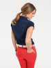Heine Kurzarm-Bluse in marine